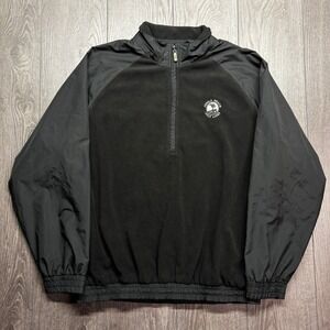 Ping Pebble Beach Golf Links 1/4 Zip Mens Large Fleece Pullover Jacket Black
